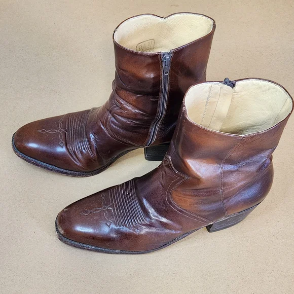Dan Post Brown Leather Western Boots